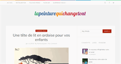 Desktop Screenshot of lapeinturequichangetout.fr