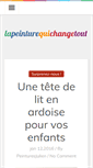 Mobile Screenshot of lapeinturequichangetout.fr