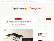 Tablet Screenshot of lapeinturequichangetout.fr